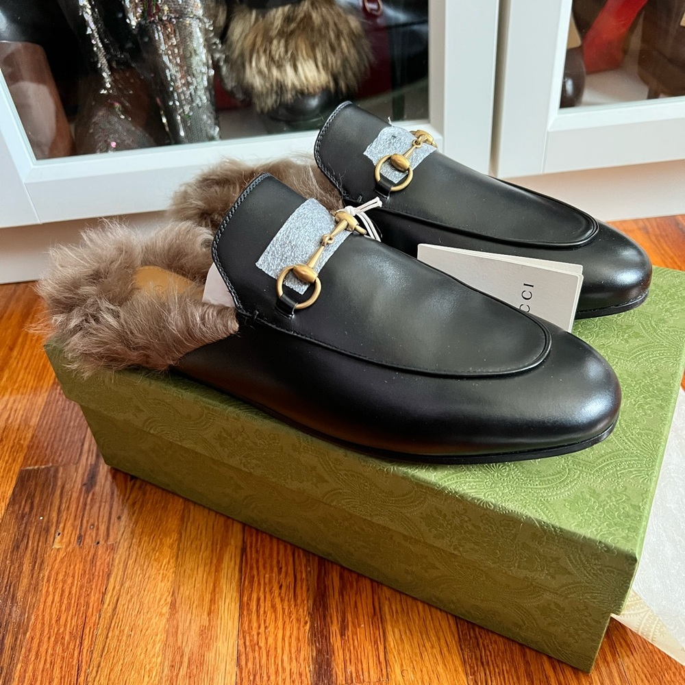 🛑SOLD!🛑 Gucci Princetown Black Leather Size 42